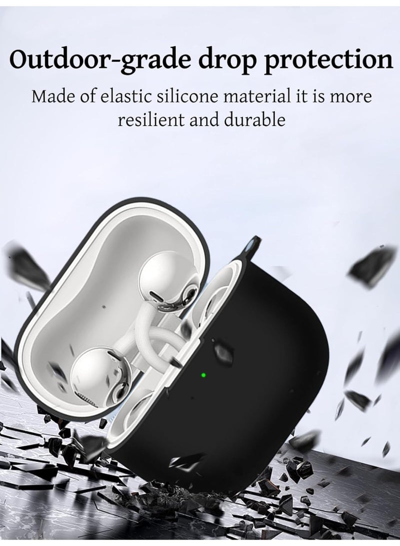 أكاليكس جراب سيليكون لهاتف هواوي فري كليب 2، مقاوم للصدمات، مقاوم للسقوط، مقاوم للغبار، مزود بإضاءة LED مرئية، غطاء واقٍ | أسود - Image 3